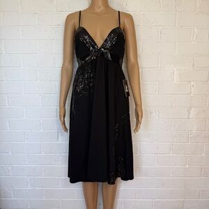 Vintage women Y2K babydoll sequin dress Sz L fairy whimsigoth evening